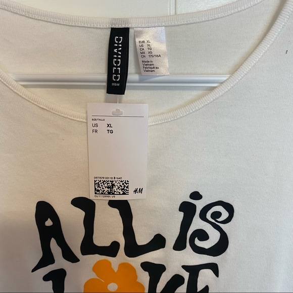 H&M Babydoll Cropped tee - Picture 3 of 4